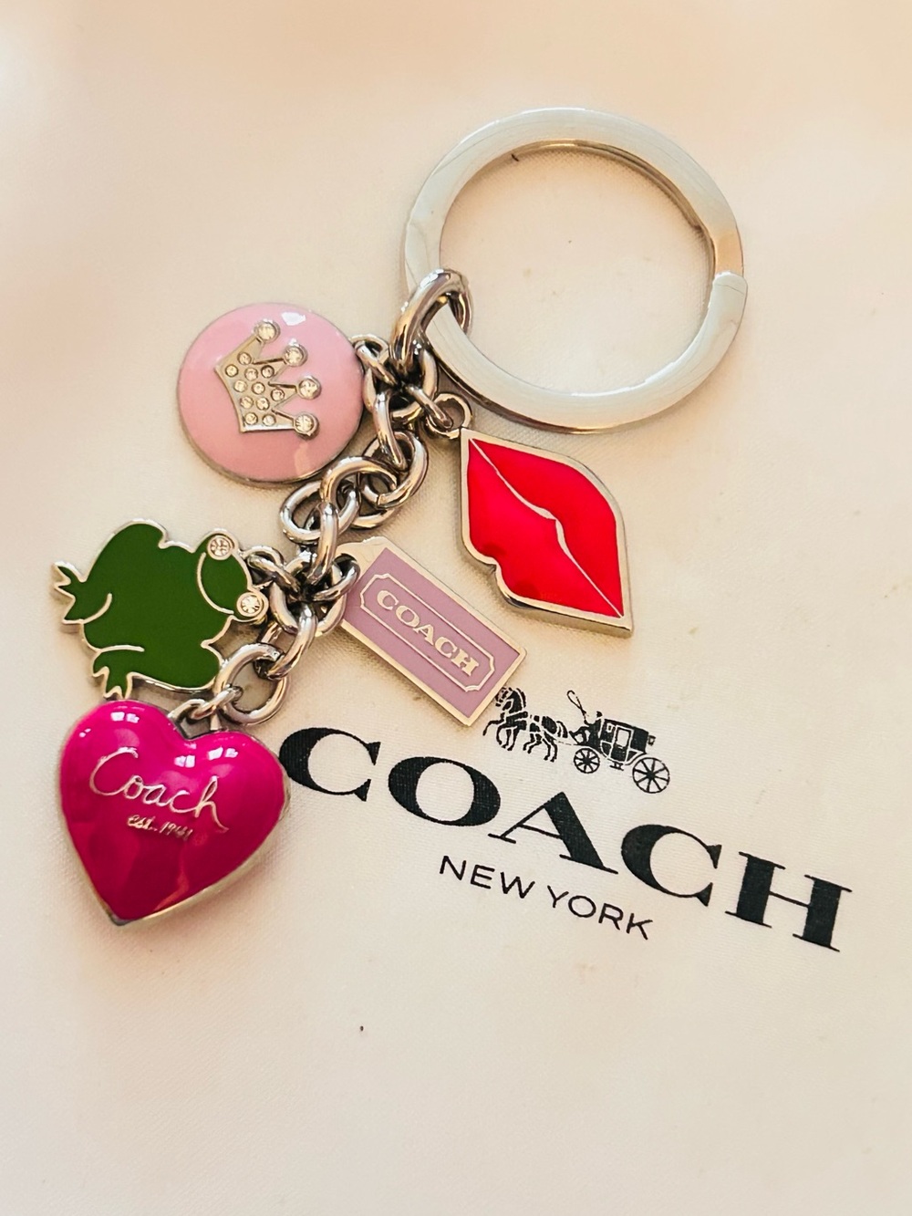 Coach Princess And The Frog Charm Keychain/ Bag Charm